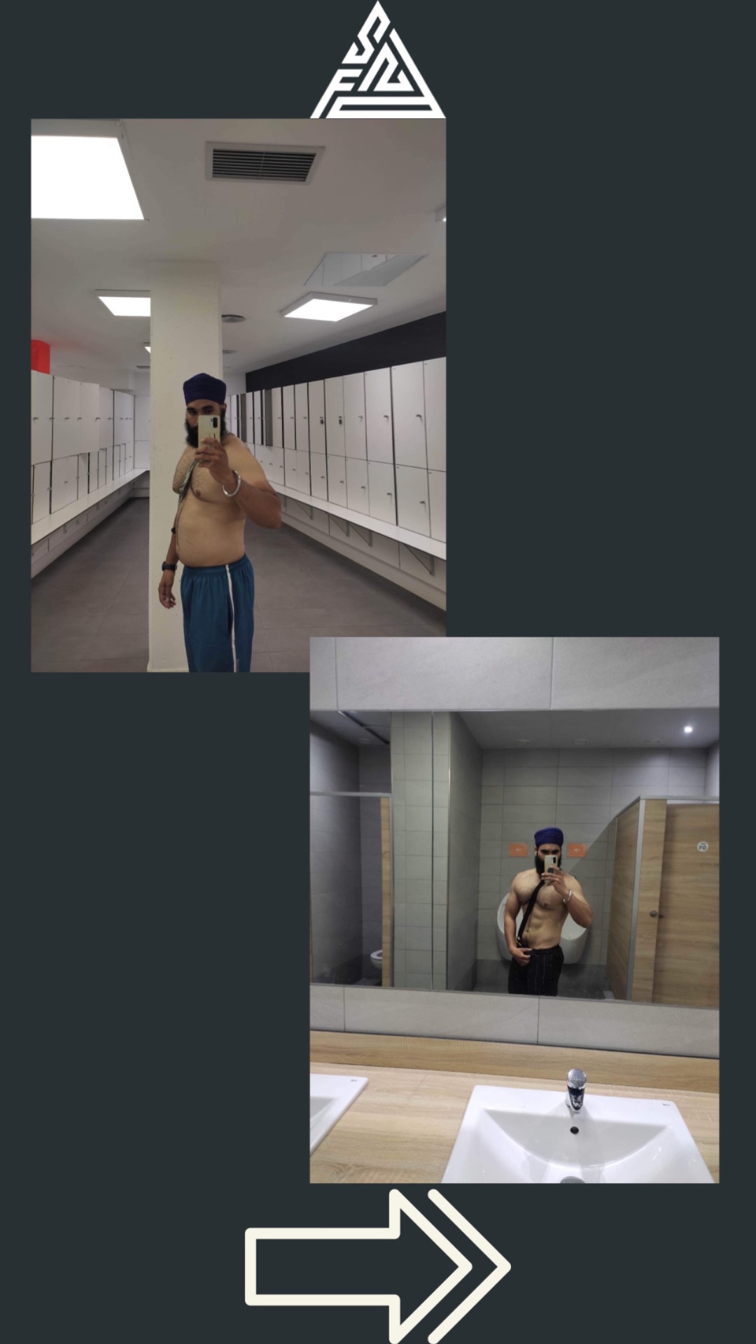 Real client body transformation before and after