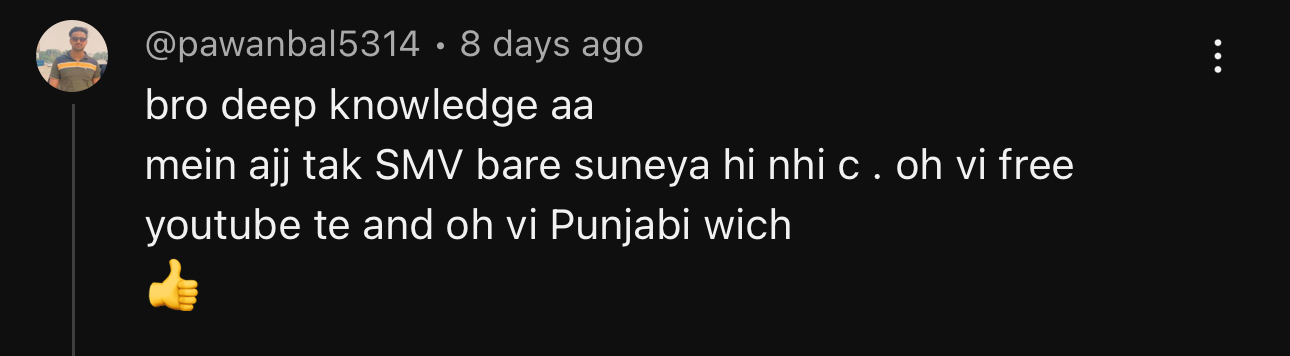 Real member testimonial screenshot