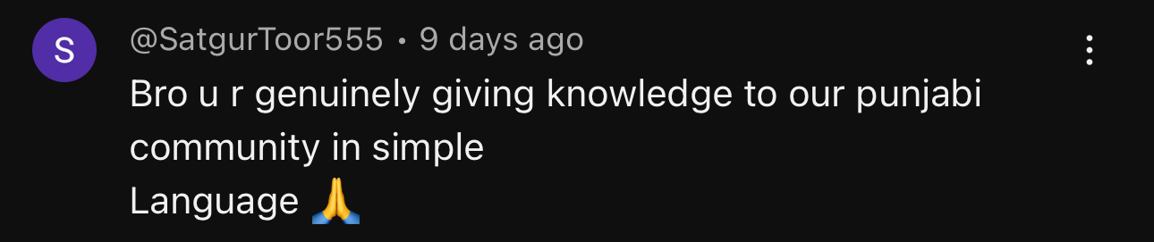 Real member testimonial screenshot