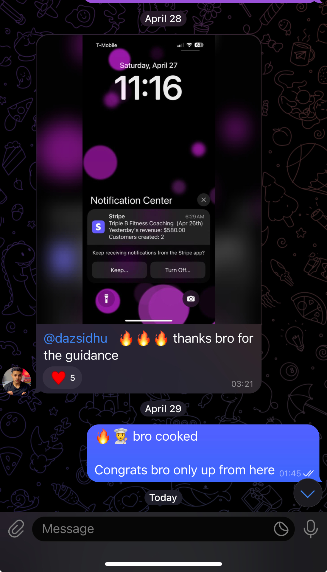 Real income and student win screenshot